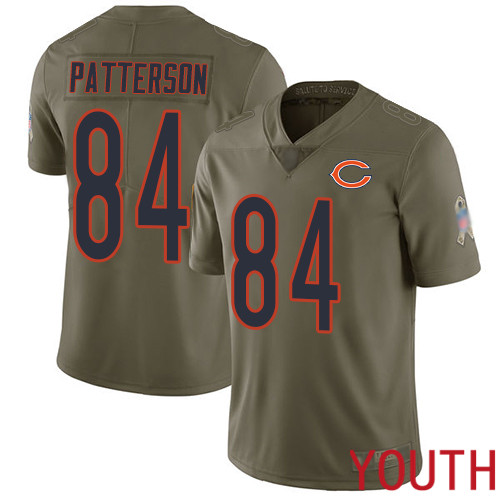 Chicago Bears Limited Olive Youth Cordarrelle Patterson Jersey NFL Football #84 2017 Salute to Service->youth nfl jersey->Youth Jersey